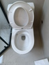箭牌（ARROW）卫浴大冲力喷射虹吸式防臭节水马桶家用缓降盖板连体抽水坐便器 【T50】易洁无棱大管径12634 305/300mm 实拍图