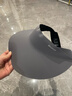 目丸防晒帽女防紫外线遮阳帽男遮脸太阳帽子大帽檐骑车跑步夏季空顶帽 深灰色无痕 实拍图