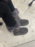 ZHR雪地靴女2025新款冬季加绒加厚保暖棉鞋女长筒靴女IQ01 灰色 36 实拍图