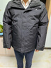 The North Face北面冲锋衣男羽绒内胆三合一户外防水保暖81QS 黑色/JK3 XL 实拍图