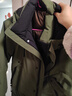 鸭鸭（YAYA）王一博同款新山系户外登山羽绒服男女士同款2025新款休闲外套YX 军绿色 XL /180/96A 实拍图