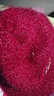 冬季妈妈中老年老太太加绒加厚针织毛线保暖女士南瓜贝雷帽子短檐 酒红色-一个装 实拍图