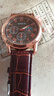 正品男士手表高档休闲石英表简约气质男表皮带高颜值罗马时尚腕表 咖啡色指挥官款 实拍图
