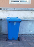 科力邦（Kelibang) 240L户外垃圾桶 大号加厚商用塑料环卫垃圾桶带盖轮工业小区物业翻盖果皮箱 蓝色 单个 实拍图