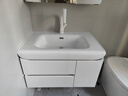 京舰新款肤感一体盆洗脸盆柜卫浴室柜组合柜洗脸面盆洗手面盆洗漱台池 70智能方镜+新款肤感盆 实拍图