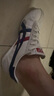 Onitsuka Tiger鬼塚虎男鞋 慢跑鞋透气轻便男女款运动休闲鞋RUNSPARK 白色/藏青色(1183B480-107) 40.5 实拍图