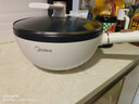 美的（Midea）电炒锅 电煮锅 电蒸锅家用电火锅电热锅多功能4L小电锅煎炒炖煮泡面不沾多用途锅HGE2811C 配蒸片 实拍图
