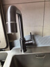 九牧（JOMOO）厨房水龙头7字型枪灰龙头360度可旋转高挑水龙头33186-205/HBS-Z 实拍图