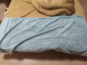 康尔馨五星级酒店浴巾纯棉 新疆长绒棉加大加厚男女成人浴巾 冰湖蓝800g 实拍图