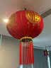 嘉德朗灯笼大门阳台挂的2026大红灯笼春节新年结婚婚礼装饰led灯植绒布 彩福100#+LED灯【1对装】适合别墅厂房办公楼 65cm 实拍图