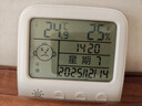 德力西电气（DELIXI ELECTRIC）家用室内温度计带笑脸婴儿房闹钟计时电子数显温湿度计温度表 实拍图