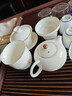 金镶玉功夫茶具整套装陶瓷茶壶送人礼品盒高档羊脂玉白瓷山水描金 实拍图