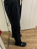 名创优品（MINISO）休闲直筒裤子男重磅潮流春季青少年宽松百搭垂感卫裤 黑 3XL 实拍图