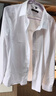 罗蒙（ROMON）纯色商务职业正装男士白衬衫工装外套长袖衬衣男CS108白色4XL 实拍图