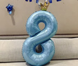 多美忆生日场景布置男孩数字生日气球道具氛围布置儿童派对装饰蓝色8 实拍图