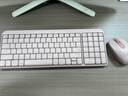 罗技（Logitech）MK251无线蓝牙键盘鼠标套装 办公商务笔记本电脑 数字键盘99键粉色键鼠套装（K251键盘+M196鼠标） 实拍图