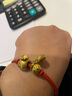 六福珠宝新年礼物 足金满天星黄金转运珠路路通串珠 计价 约0.95克 实拍图