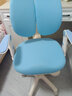 读书郎儿童学习椅中小学生写作业写字椅子家用可升降椅调节背座椅 真追背8cm+一键启动+升降脚踏蓝 实拍图