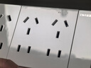 NVC雷士电工 开关插座 三位五孔插座 118型暗装15孔插座 象牙白 实拍图