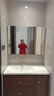 心海伽蓝（SHKL）胡桃木浴室柜陶瓷一体盆洗手盆组合智能洗脸盆柜中古风洗漱台4545 【木雅系列】智能镜柜90CM+冷热龙头 实拍图