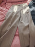 优衣库女装绒面针织宽腿裤/阔腿裤裤子479284 31 米色 L /160/72A 实拍图