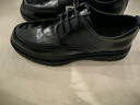 百丽通勤商务皮鞋2025男牛皮褶皱增高休闲鞋A1373AM4 黑色2  42 实拍图