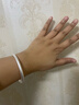 顺庆银楼古法银手镯哑光9999足银男女传承镯子饰品闭口素圈手镯送女友 古法手镯40克-58mm配证书 实拍图