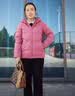 坦博尔羽绒服女短款秋冬连帽宽松保暖女士外套厚TD236356 粉黛红 170  实拍图