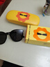 四万公里儿童墨镜太阳镜男女童偏光硅胶宝宝眼镜时尚防紫外线 炫酷黑色 实拍图