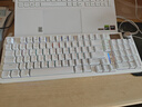 狼蛛（AULA）S98无线机械键盘蓝牙/2.4G/有线三模连接全键热插拔gasket结构2U0全键无冲客制化游戏电竞办公键盘 【无线三模版】S98简约白-混光 茶轴 实拍图