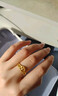 周生生足金爱情密语皇冠黄金戒指开口戒金情侣送礼90227R计价 2.94克(含工费100元) 实拍图