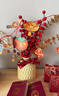 婚恋倾城福桶新年装饰春节年宵花2026马年过年仿真发财果客厅玄关桌面摆件 实拍图
