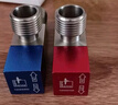 潜水艇（Submarine）F301/2黄铜加厚三角阀八字阀陶瓷阀芯红蓝标国标4分进出水1冷+1热 实拍图