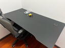 甄严选电脑桌台式电竞桌椅套装组合桌子办公家用桌学习桌书房书桌写字桌 【黑架+黑碳纤纹面】单桌120*60 实拍图