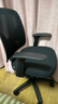 得力（deli）4900S 人体工学靠背办公椅/电脑椅/职员椅 可升降转椅舒棉坐垫 黑 实拍图