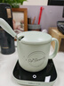 小熊（Bear）加热杯垫陶瓷杯套装恒温电热杯垫办公室家用热牛奶神器55度养生保温杯暖奶热奶器暖暖杯秋冬季礼物 【店长推荐】DRBD-C40J6浅绿色套装 0.3L 实拍图