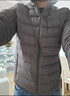 雪中飞男女立领秋羽绒百搭轻薄鸭绒立领修身轻盈隐藏式口袋 梦幻灰|8051-男 XL 180/100A 实拍图
