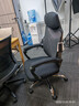 黑白调P4 Pro人体工学电脑椅子办公椅可躺午休椅电竞椅久坐舒适老板椅 耀黑(2D腰托+155°带脚托可躺） 实拍图