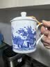 盛天下景德镇陶瓷茶杯带盖骨瓷杯青花水杯办公杯礼品杯会议杯子定制 江南水乡 500ml 1个 实拍图