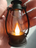 【露营灯】创意复古手提小夜灯网红迷你氛围小马灯桌面摆拍油灯 复古手提小夜灯【黑色1个】 实拍图