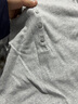 优衣库女装罗纹亨利领T恤/长袖修身短款内搭打底479591 487908 479591/02浅灰色 L 实拍图