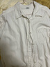 优衣库女装法兰绒衬衫/长袖衬衣481168 01 乳白色 XL 实拍图