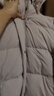 京东京造羽绒服女90鸭绒泡芙25冬新款女士外套 中长款柔雾粉 2XL 实拍图