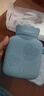 佐敦朱迪 注水热水袋硅胶暖水袋热敷暖肚子迷你可爱婴儿暖手宝圣诞节礼物 蓝色小号【保暖套+礼盒】 实拍图