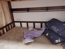 坤洲全实木儿童床胡桃木色高低床上下铺成人子母床上下床上下层实木床 柜梯款+书架抽屉床垫+上铺绘本架 上铺宽1.15米 下铺宽1.35米 实拍图