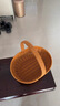 皓梵洁菜篮子果篮竹篮手提鸡蛋篮子藤编野餐篮编织篮小竹筐水果篮编织筐 南瓜提篮中号34*27*32cm 实拍图