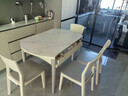 全友家居 现代简约餐桌椅组合家用吃饭桌子可伸缩折叠岩板餐桌 实拍图