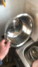 【便宜实用】不锈钢盆打蛋盆和面盆洗菜盆调料盆猪油盆子和面盆 30cm实盆一个装 实拍图
