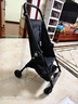 热豹 轻便口袋婴儿推车可坐可躺1-6岁溜遛娃神器一键收车折叠儿童推车 T1升级款【骑士黑】可坐可半躺 实拍图
