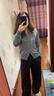 优衣库精纺美利奴羊毛圆领针织开衫/长袖女装通勤485304 478331 478331/05天灰色 2XL 实拍图